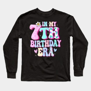 In My 7th Birthday Era Girl Gifts Seven Bday 7 Year Old Long Sleeve T-Shirt